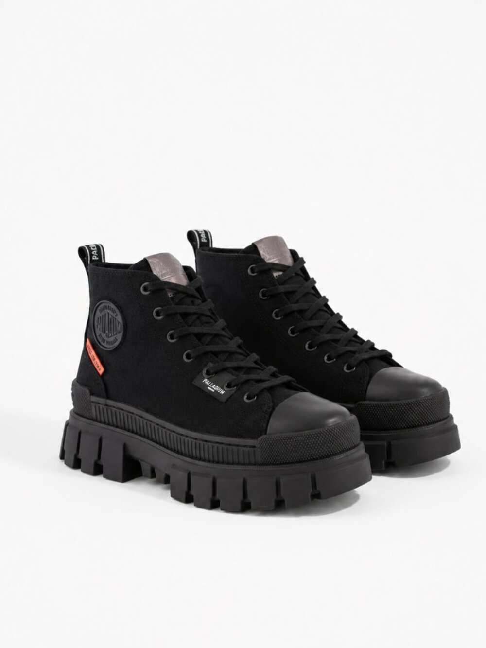 Palladium Revolt Hi TX Black Platform Boots Women’s 7 NIB